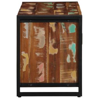 Schuhbank Multicolor 100x40x50 cm Massivholz Altholz