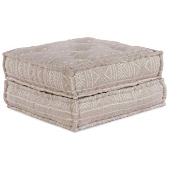 ARDEBO.de - Modularer Pouf Hellbraun 70x70x36 Stoff