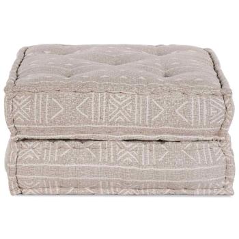 Modularer Pouf Hellbraun 70x70x36 Stoff