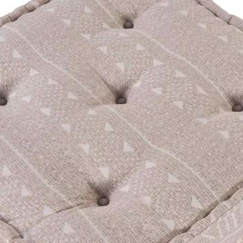 Modularer Pouf Hellbraun 70x70x36 Stoff