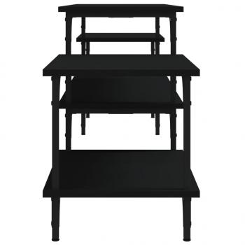 TV-Schrank Schwarz 197x35x52 cm Holzwerkstoff