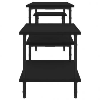 TV-Schrank Schwarz 157x35x52 cm Holzwerkstoff