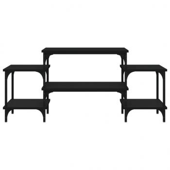 TV-Schrank Schwarz 117x35x52 cm Holzwerkstoff