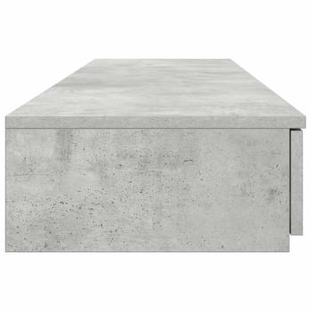 Nachttisch Beton grau Holzwerkstoff 150 x 36,5 x 16,5 cm