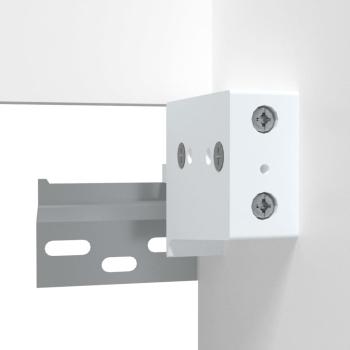 Badschrank mit Spiegel Weiß Holzwerkstoff