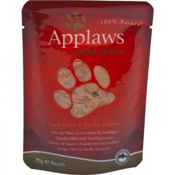 ARDEBO.de Applaws Cat Nassfutter P.B. mit Thunfischfilet & Pacific Garnelen 70 g