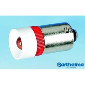 Barthelme 53092315 Single-LED 10x25mm BA9s 230V AC/DC weiss