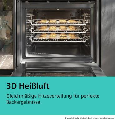 Siemens EQ110KAFBE EEK: A Einbau-Herd-Set (EA64RGNA1E + HE010FBA1), 60 cm breit, 66 L, 3D Heißluft, Schnellaufheizung, Schwarz