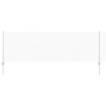 Geschweißter Drahtzaun mit 44 U-Pfosten Silber 0,8x100 m Stahl
