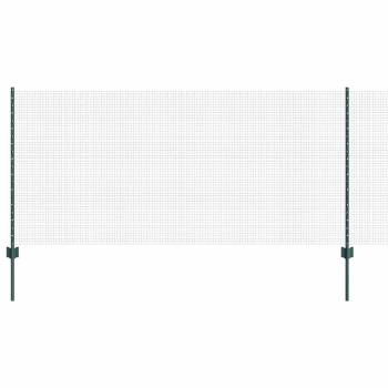 Gartenzaunset Set von 2 Grün Metall 10 x 1 m Langlebig