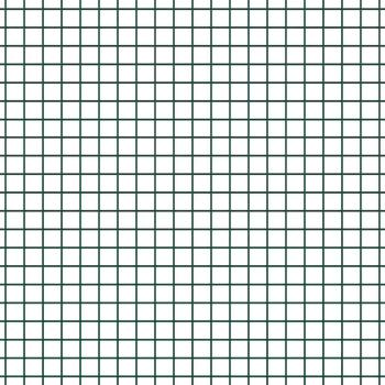 Geknoteter Drahtzaun mit 11 U-Pfosten Grün 1.2x25 m Stahl