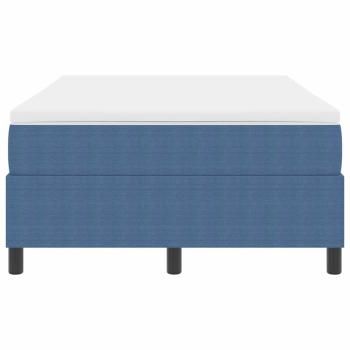 Boxspringbett mit Matratze Blau 120x200 cm Cordstoff