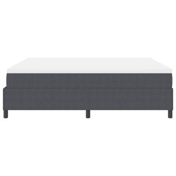 Boxspringbett mit Matratze Dunkelgrau Super King Cordstoff