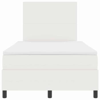 Boxspringbett mit Matratze Creme 120x200 cm Cord-Stoff