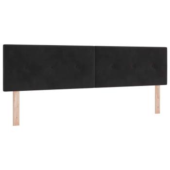Boxspringbett mit Matratze Schwarz Super King Velvet