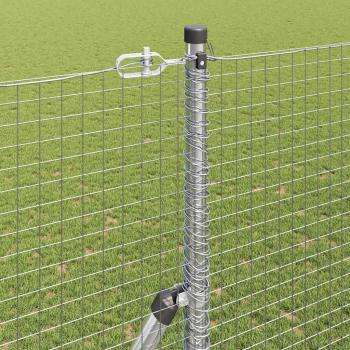 Zaunpfosten Set Set aus 2 Verzinkter Stahl