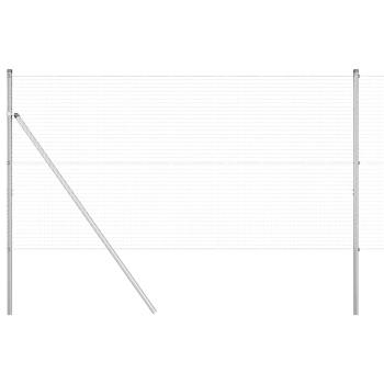Schweißen Drahtzaun mit 13 Pfosten 1,4x50 m Galvanisierter Stahl