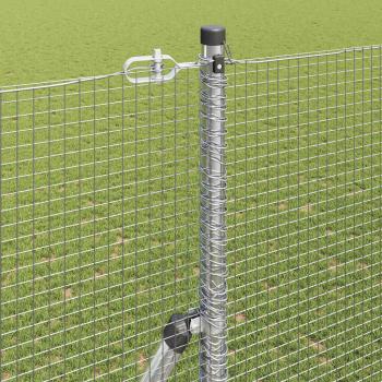 Schweißdrahtzaun mit 13 Pfosten 1,5x50 m Feuerverzinkter Stahl