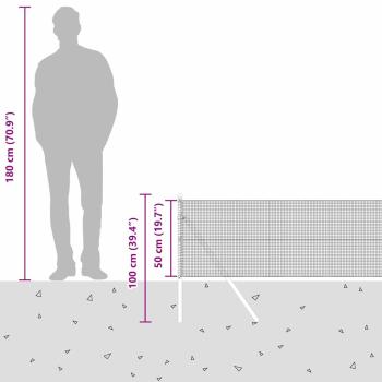 Zaunpfosten-Set 2er Set Grün Metall 10 x 0,5 m Langlebig