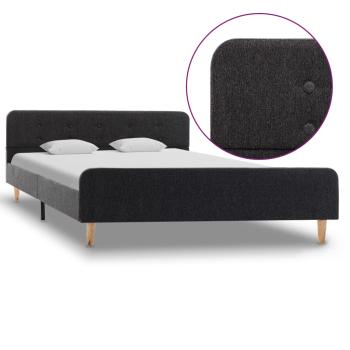 ARDEBO.de - Bettgestell Dunkelgrau Sackleinen 140x200 cm