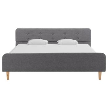 Bettgestell Hellgrau Stoff 160x200 cm