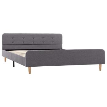 Bettgestell Hellgrau Stoff 160x200 cm
