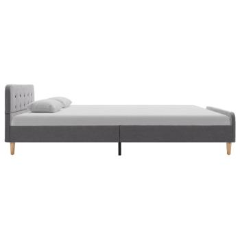 Bettgestell Hellgrau Stoff 140x200 cm