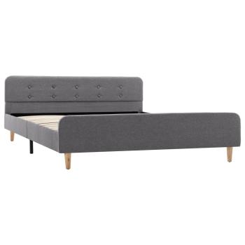 Bettgestell Hellgrau Stoff 140x200 cm