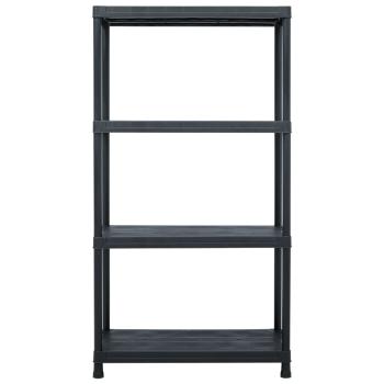 Lagerregale 5 Stk. Schwarz 60 x 30 x 138 cm Kunststoff