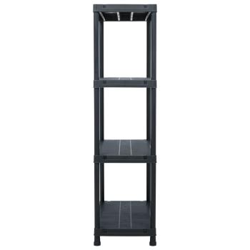 Lagerregale 5 Stk. Schwarz 60 x 30 x 138 cm Kunststoff