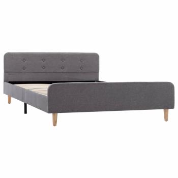 Bettgestell Hellgrau Stoff 120x200 cm