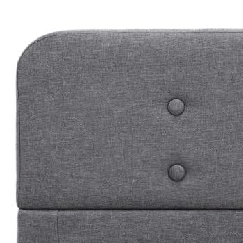 Bettgestell Hellgrau Stoff 120x200 cm