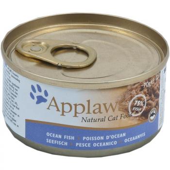 ARDEBO.de Applaws Cat Nassfutter Dose mit Seefisch 70 g