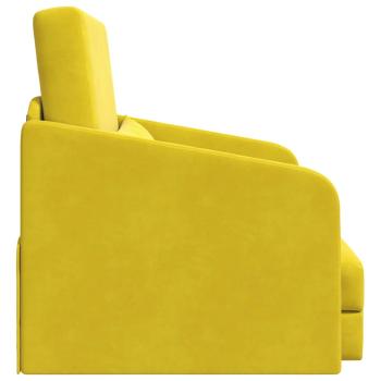 Boden Schlafsofa 2-in-1 Gelb 65x80x83 cm Samt