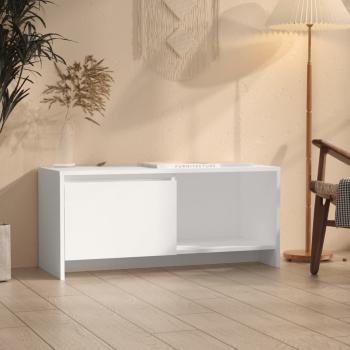 ARDEBO.de - TV-Schrank Weiß 90x35x40 cm Holzwerkstoff