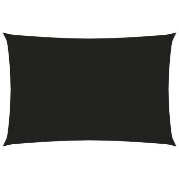 Sonnensegel Oxford-Gewebe Rechteckig 6x8 m Schwarz
