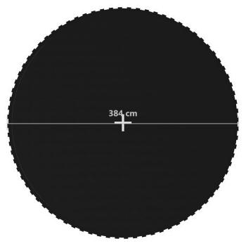 Sprungtuch Schwarz für 4,27 m Runde Trampoline