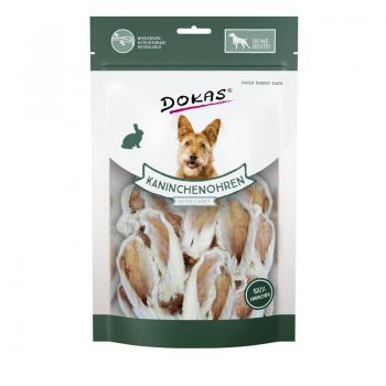 ARDEBO.de Dokas Dog Kaninchenohren mit Fell getrocknet 100 g