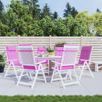 ARDEBO.de - Hochlehner-Auflagen 6 Stk. Rosa Oxford-Gewebe