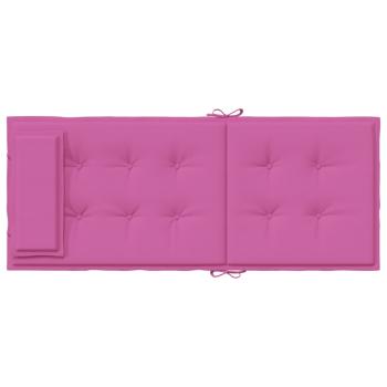 Hochlehner-Auflagen 6 Stk. Rosa Oxford-Gewebe