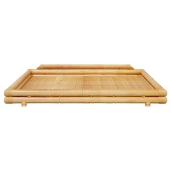 Bambusbett 200x200 cm