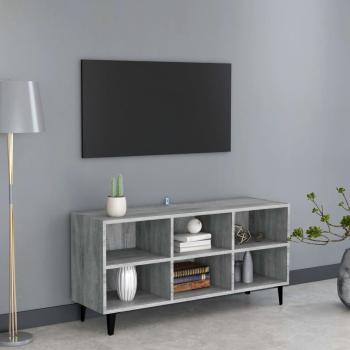 ARDEBO.de - TV-Schrank mit Metallbeinen Grau Sonoma 103,5x30x50 cm