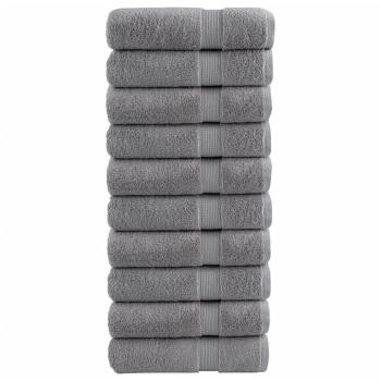 ARDEBO.de - Premium-Duschtücher SOLUND 10 Stk. Grau 70x140 cm 600 g/m²