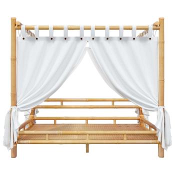 Himmelbett 200x200 cm Bambus
