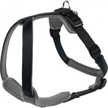 ARDEBO.de Hunter Geschirr Neopren schwarz/grau XL  73 - 94cm/25mm