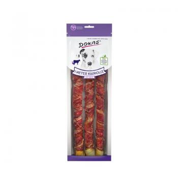 ARDEBO.de Dokas Dog 1 m Kaurolle aus Rinderhaut mit Ente 315g