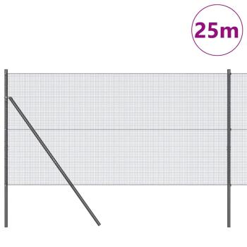 PVC-beschichtetes Zaunpfosten-Set Set aus 2 Grau