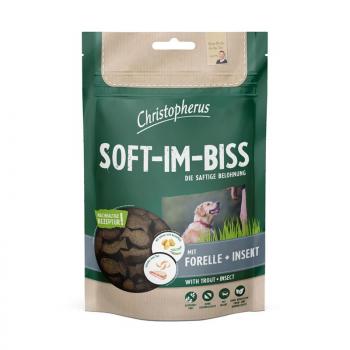 ARDEBO.de Christopherus Snacks Soft-Im-Biss mit Forelle & Insekt 125 g