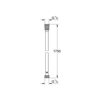 GROHE Silverflex Brauseschlauch, 1750 mm, warm sunset (28388DA0)