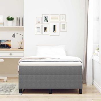 Boxspringbett mit Matratze Hellgrau Klein-Doppel Cordstoff